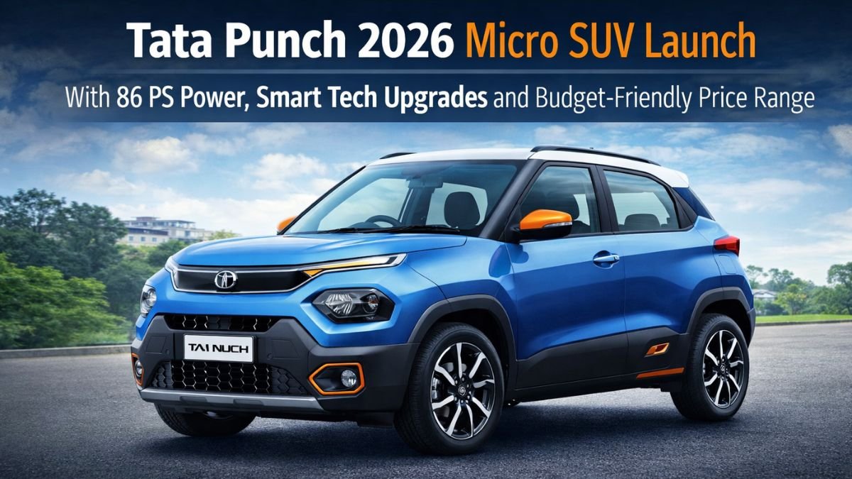 Tata Punch 2026 Micro SUV Launch With 86 PS Power, Smart Tech Upgrades and Budget-Friendly Price Range