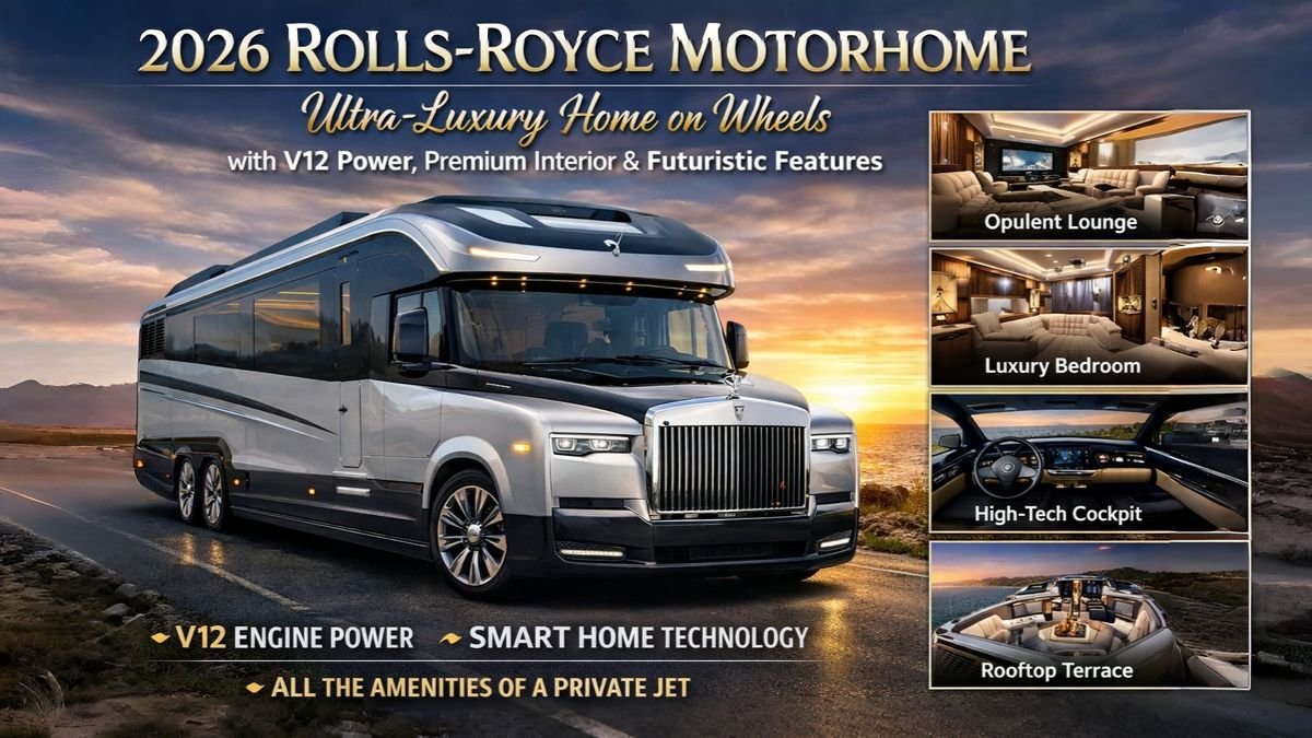 2026 Rolls-Royce Motorhome: Ultra-Luxury Home on Wheels with V12 Power, Premium Interior & Futuristic Features