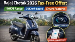 Bajaj Chetak 2026 Tax-Free Offer: 140KM Range, 70Km/h Speed, Smart Features, Check Price
