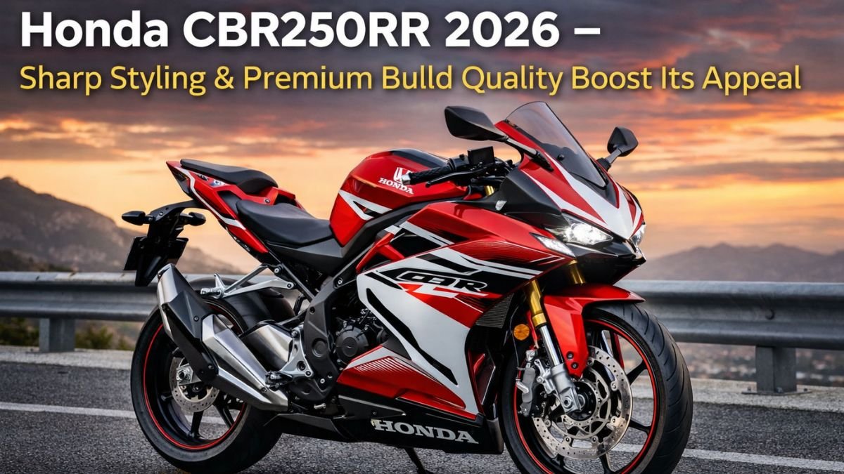 Honda CBR250RR 2026 – Sharp Styling & Premium Build Quality Boost Its Appeal