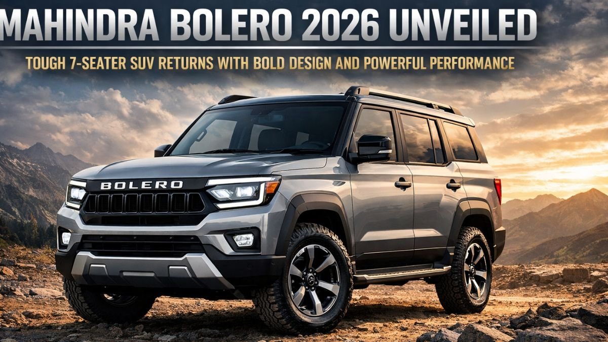 Mahindra Bolero 2026 Unveiled: Tough 7-Seater SUV Returns with Bold Design and Powerful Performance
