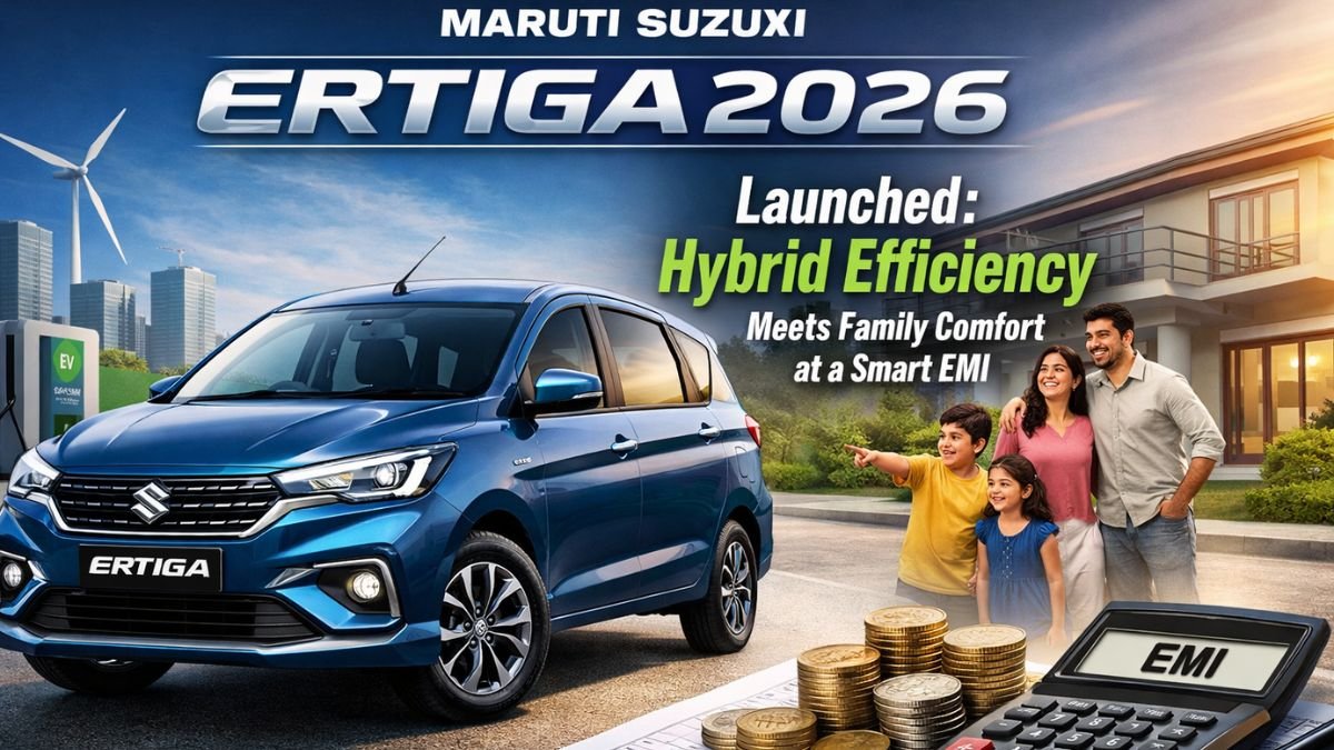 Maruti Suzuki Ertiga 2026 Launched: Hybrid Efficiency Meets Family Comfort at a Smart EMI