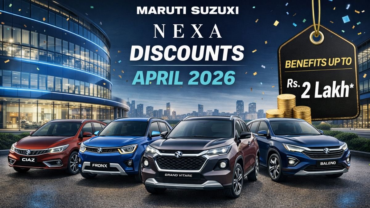 Maruti Suzuki Nexa Discounts April 2026 – Benefits Up To Rs. 2 Lakh