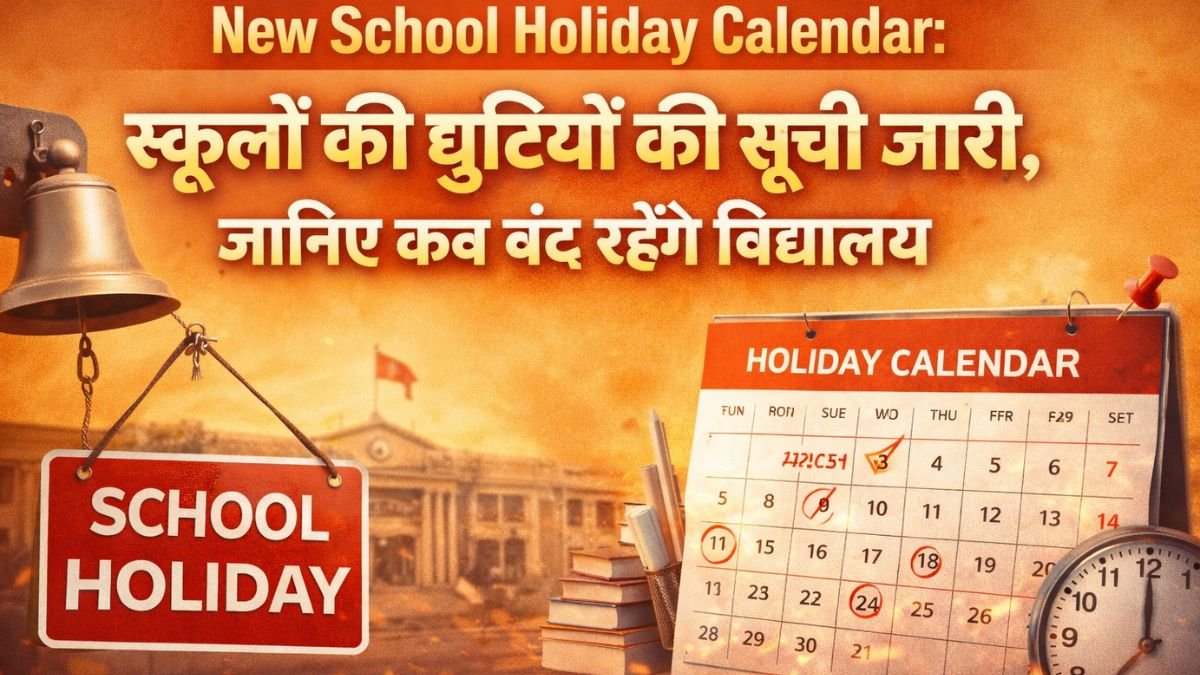New School Holiday Calendar: स्कूलों की छुट्टियों की सूची जारी, जानिए कब बंद रहेंगे विद्यालय