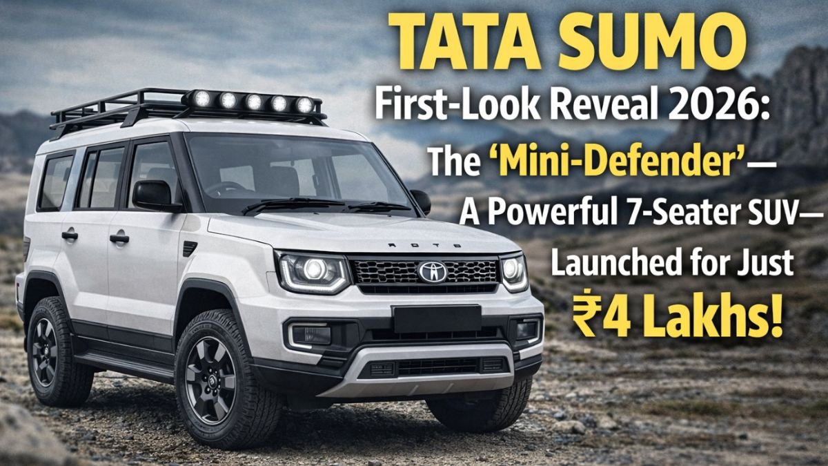 TATA SUMO First-Look Reveal 2026: The 'Mini-Defender'—A Powerful 7-Seater SUV—Launched for Just ₹4 Lakhs! "