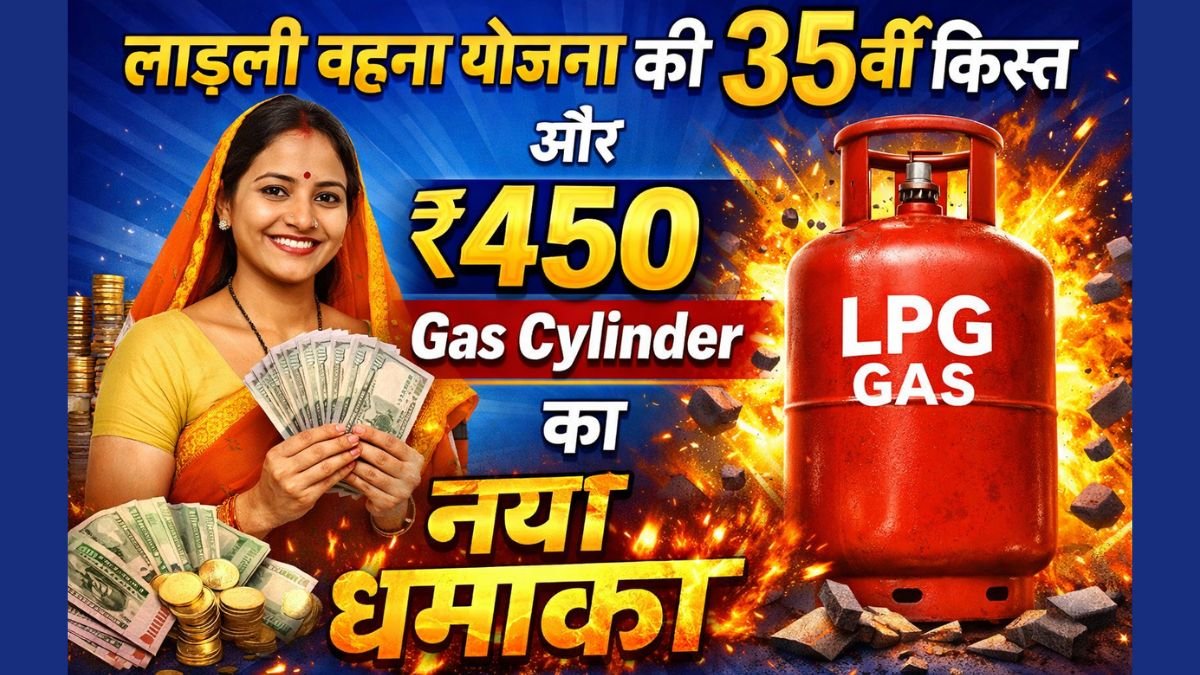 Ladli Behna Yojana की 35वीं किस्त और ₹450 Gas Cylinder का नया धमाका